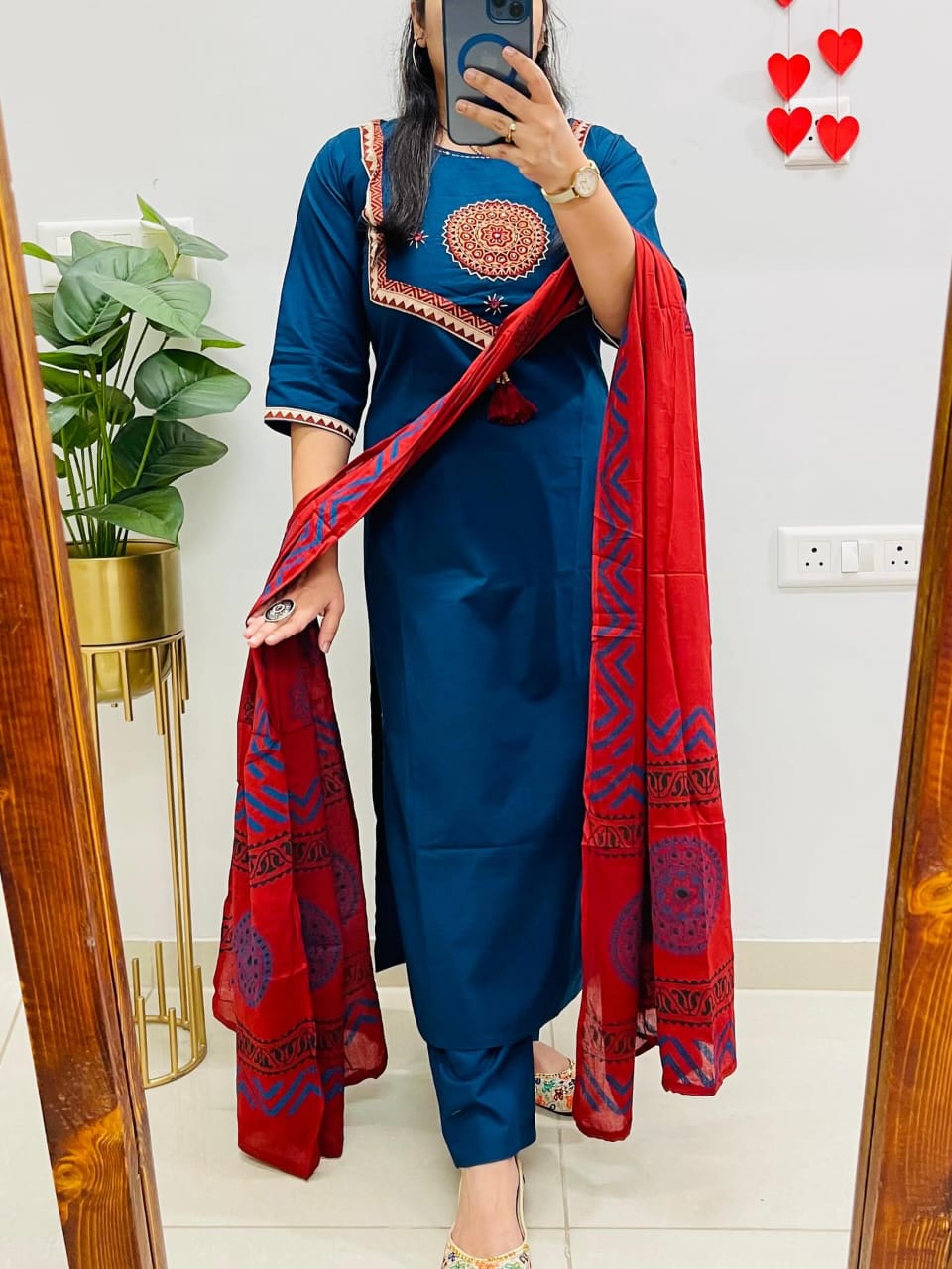 W FOR WOMEN LOOK UR BEST THIS FESTIVE SEASON IN OUR SILK LEHERIYA PRINT SET EUTH HANDWORK IN MOST AMAZING COLOUR