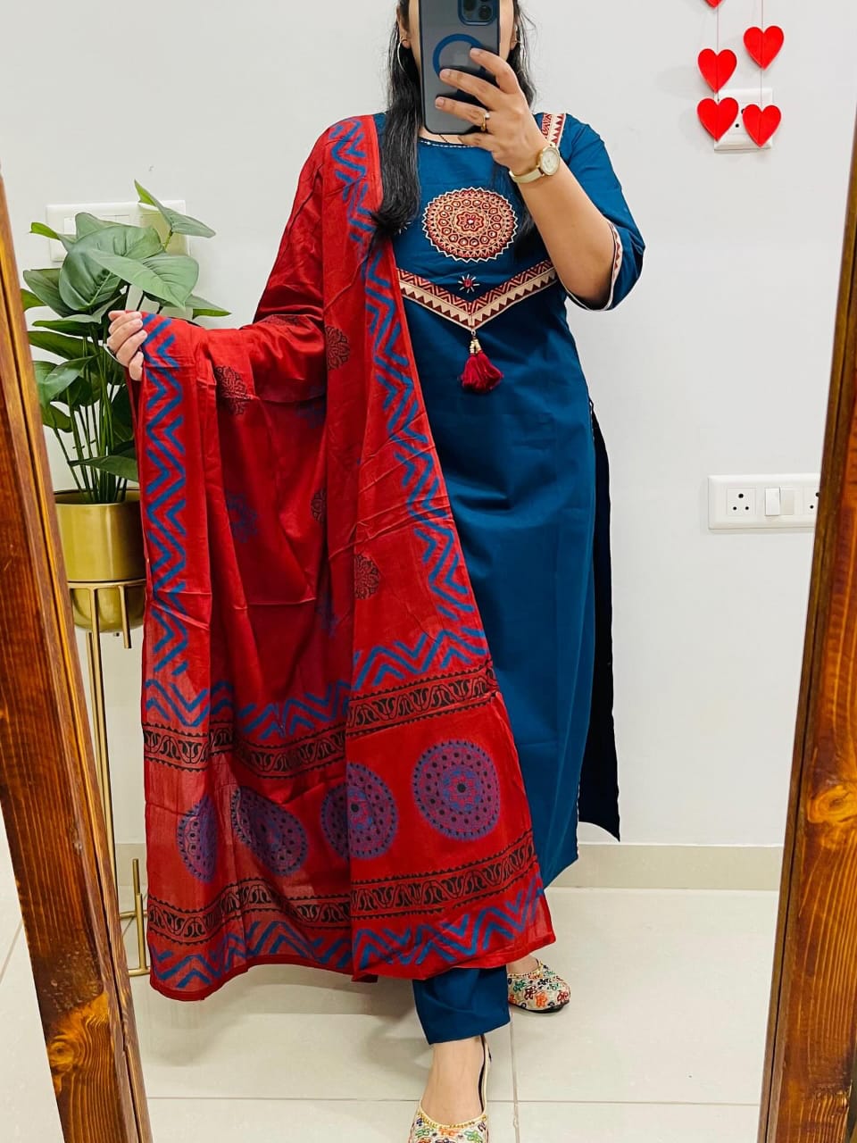 W FOR WOMEN LOOK UR BEST THIS FESTIVE SEASON IN OUR SILK LEHERIYA PRINT SET EUTH HANDWORK IN MOST AMAZING COLOUR