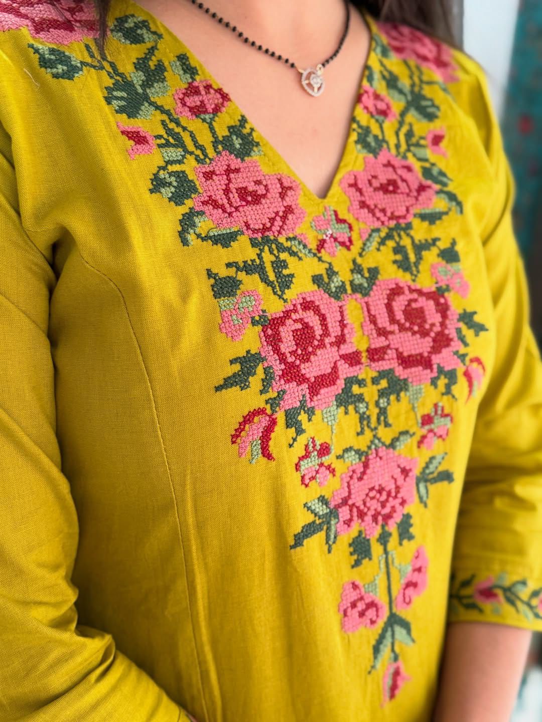 kurta Shikha pure cotton comfy A-line kurta for women